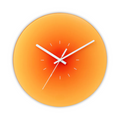 Horloge murale en verre NovaLuxe avec mouvement à balayage silencieux
