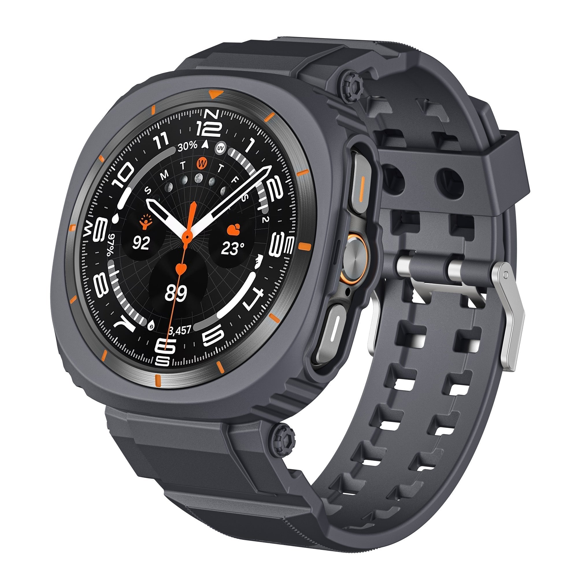 FlexTone Sport TPU Band With Case For Samsung Galaxy Watch Ultra 47mm