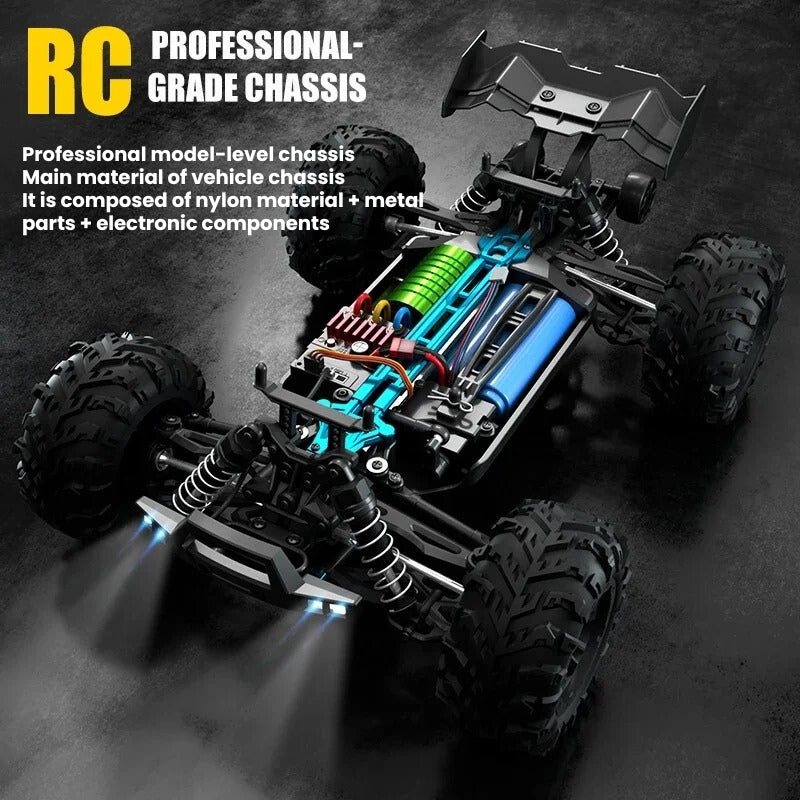 StormRift 1:16 Skala Lori Kawalan Jauh 4WD Off-Road Dengan LED