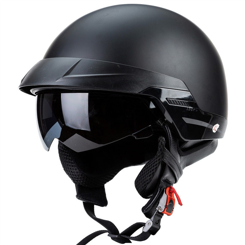 Open Cruiser Motorcycle Helmet Featuring a Removable Liner