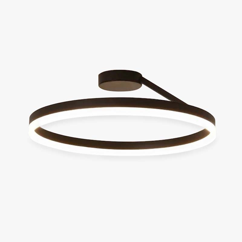 Luce da soffitto LumaAura Radiant in tono oro per soggiorni