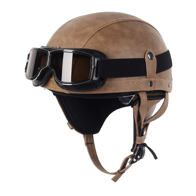 NovaRove Helmet For Retro Motorcycle Use UV Shield DOT Approval