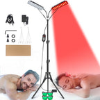 1H Dual Head Red Light Stand For Home Use And Wellness
