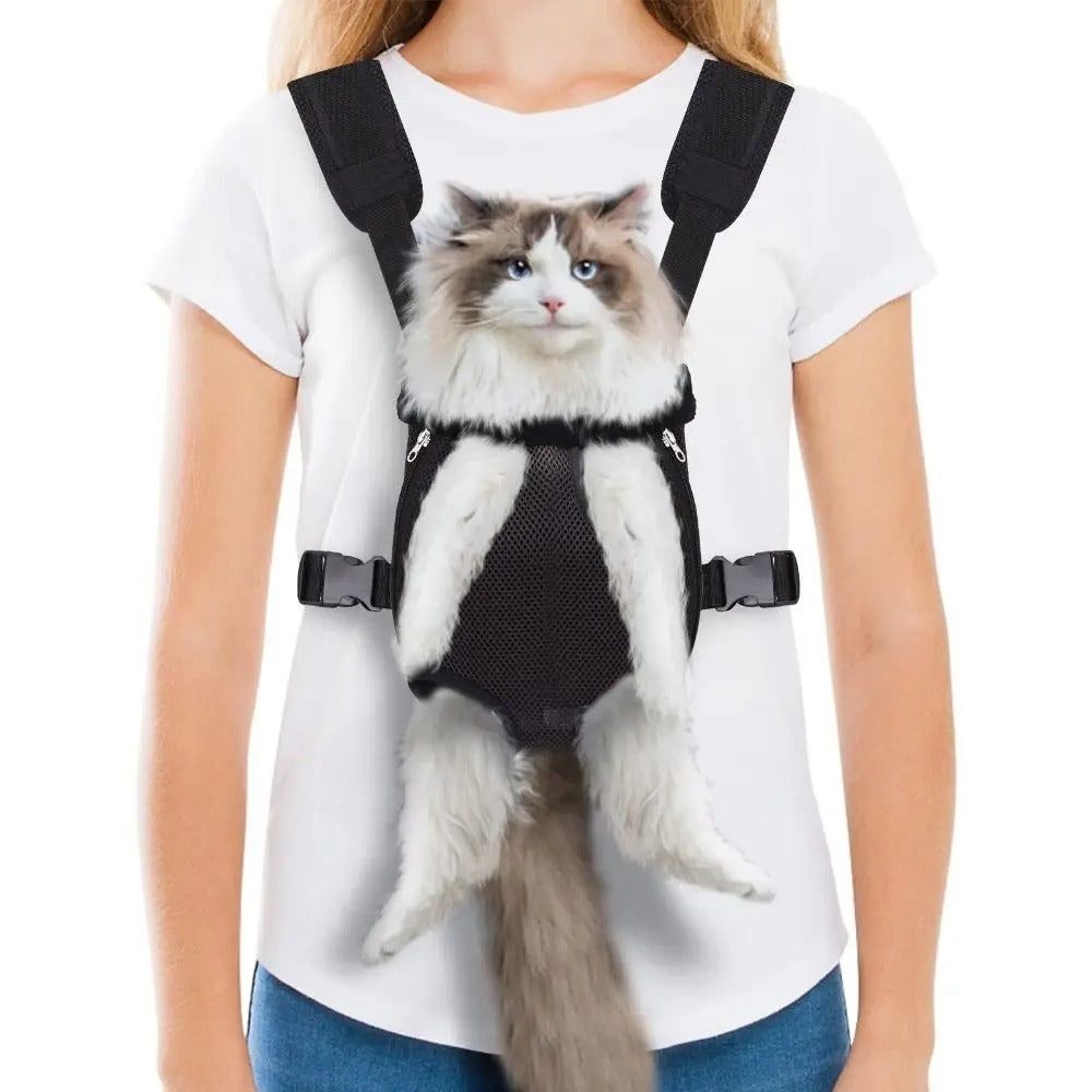 Breathable Cat Travel Backpack for Pet Parents on the Go