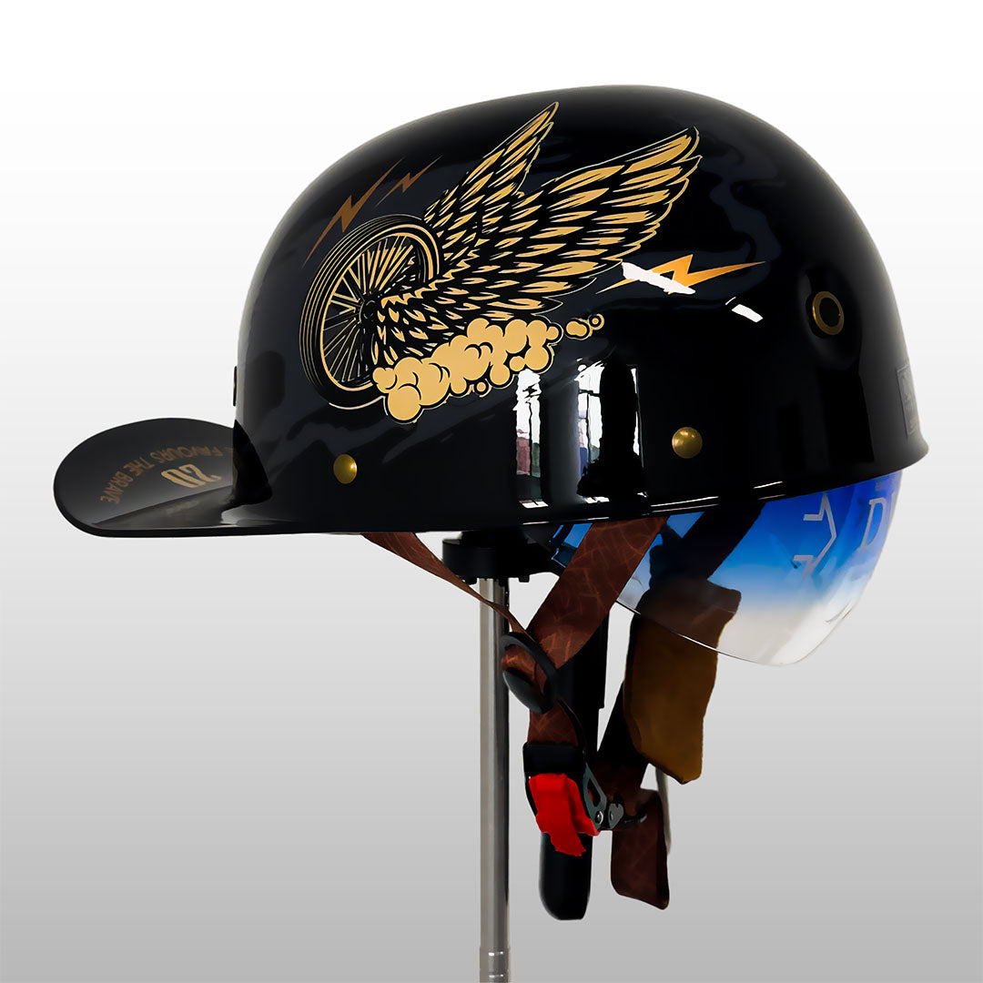 Moto Baseball Cap Style Helmet DOT And ECE Certification