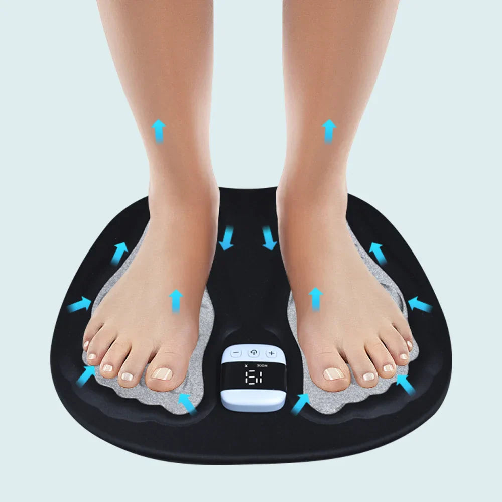 Almohadilla EMS para pies con enchufe para aliviar la fatiga diaria de las piernas, pies hinchados y mala circulación