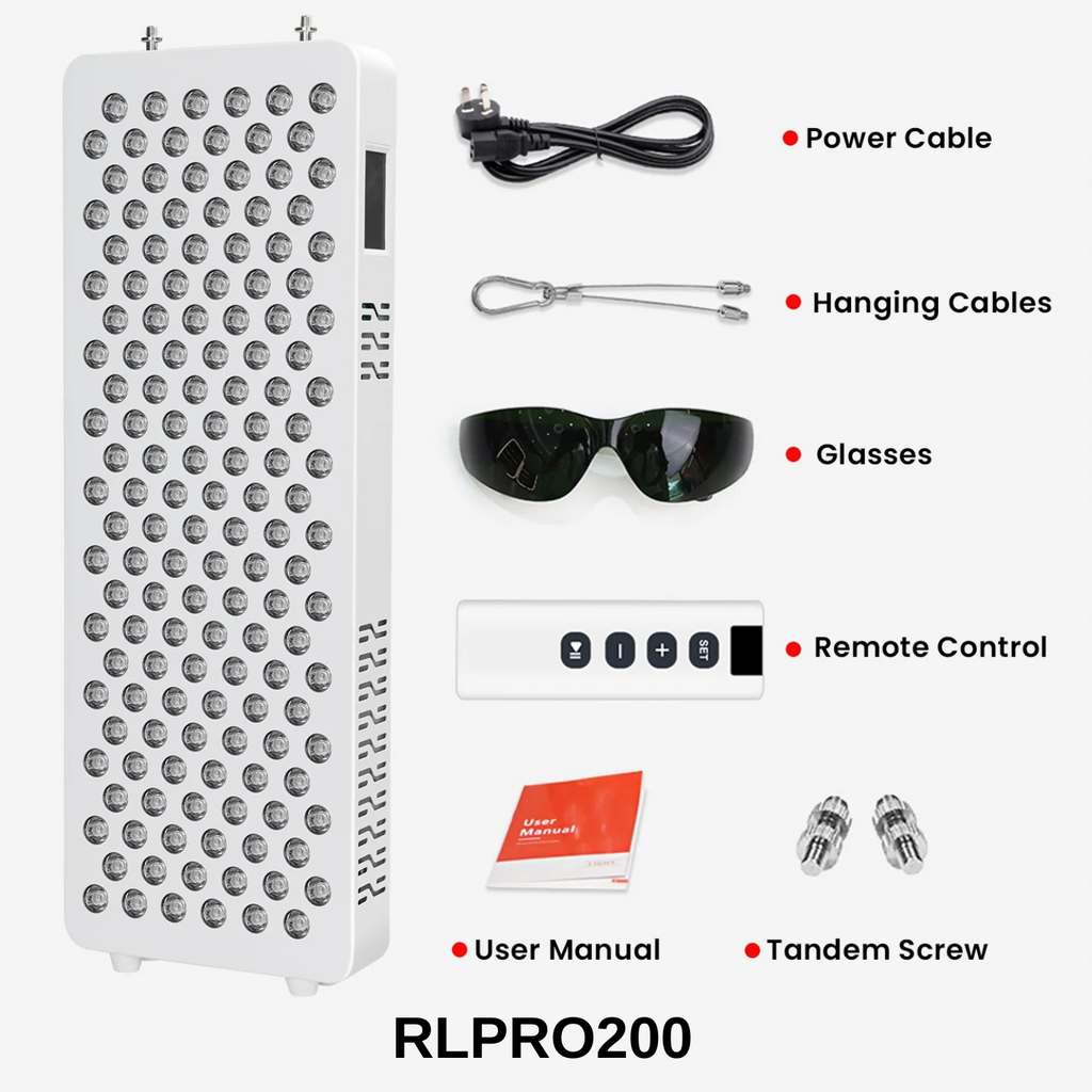 RLPRO Nine Wave Red Light Panel For Skin Health At Home
