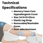 ErgoEase Memory Foam Knee Pillow For Side Sleepers