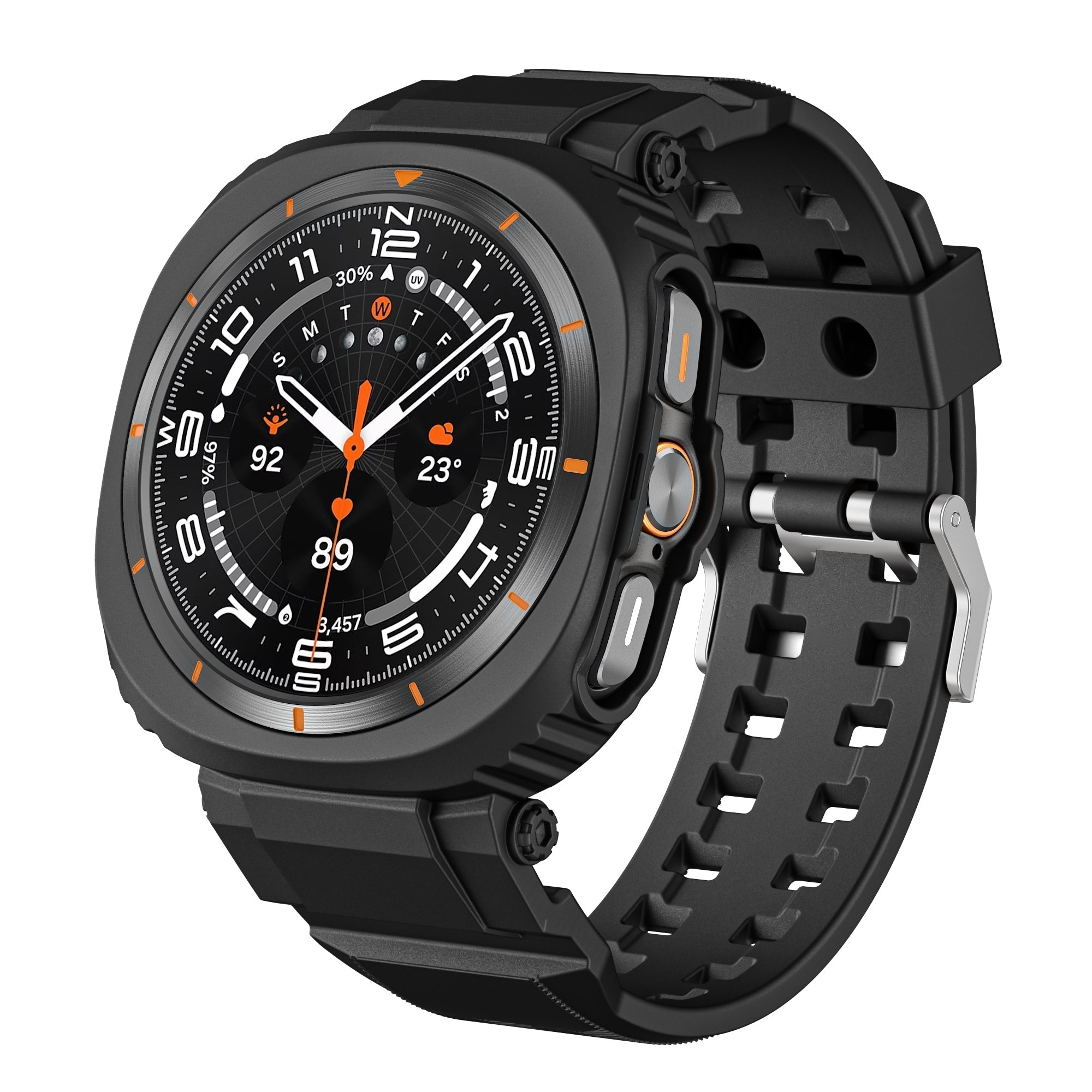 FlexTone Sport TPU Band With Case For Samsung Galaxy Watch Ultra 47mm