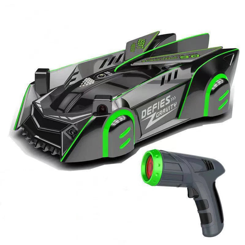 Laser-Guided RC Car That Climbs Walls Ceilings And Floors For Young Racers