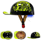 Casque demi-coque style baseball ZenForge DOT homologué coque ABS mousse EPS