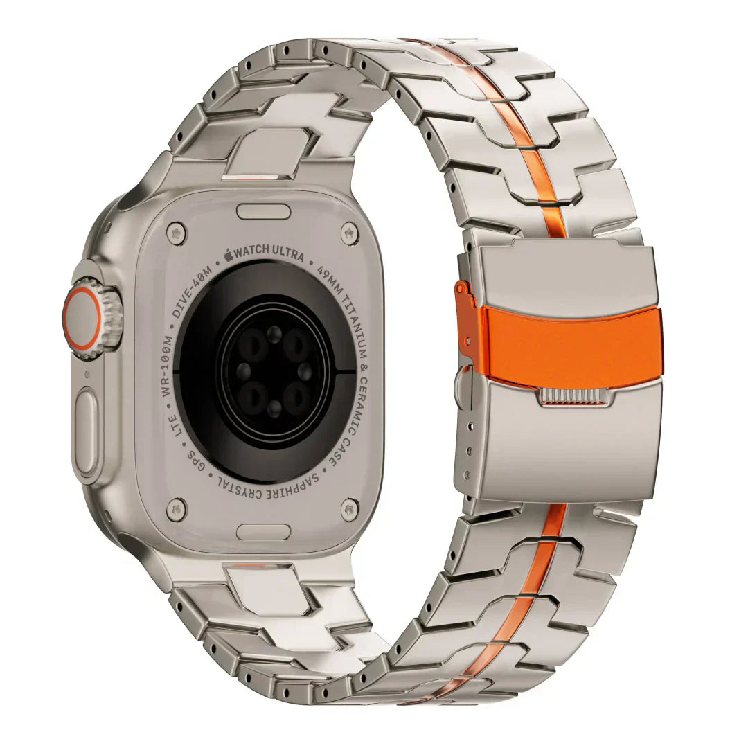 Tali Titanium Aurex Ringan Gred Dua Titanium Tahan Lama Serasi Dengan Apple Watch