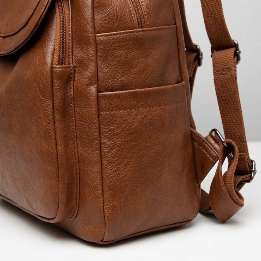 Rucsac elegant din piele pentru femei, cu compartimente, accesoriu șic pentru zi cu zi și la serviciu