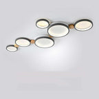 NovaLumen White Gray Metal Ceiling Light Modern Decor