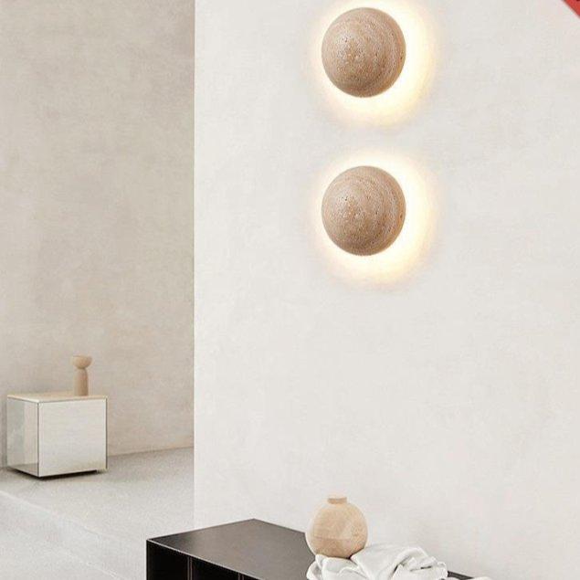 Asterra Wandleuchte in Creme-Finish für minimalistische Innenräume