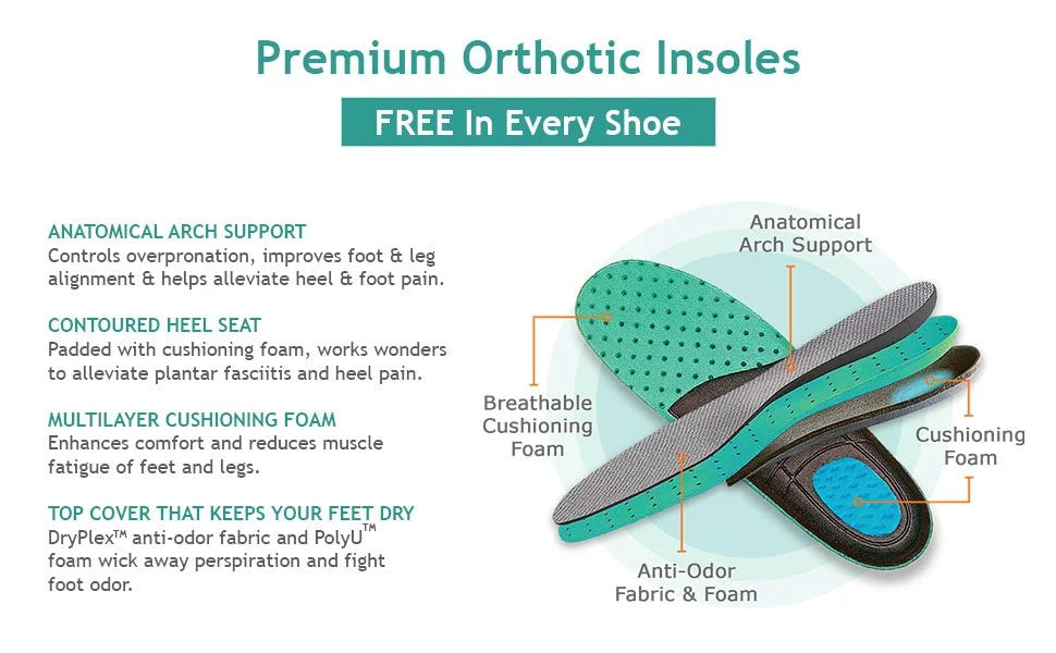 Zapatos para Hombre StrideFlex con Soporte de Arco Cosido a Mano y Suela Antideslizante