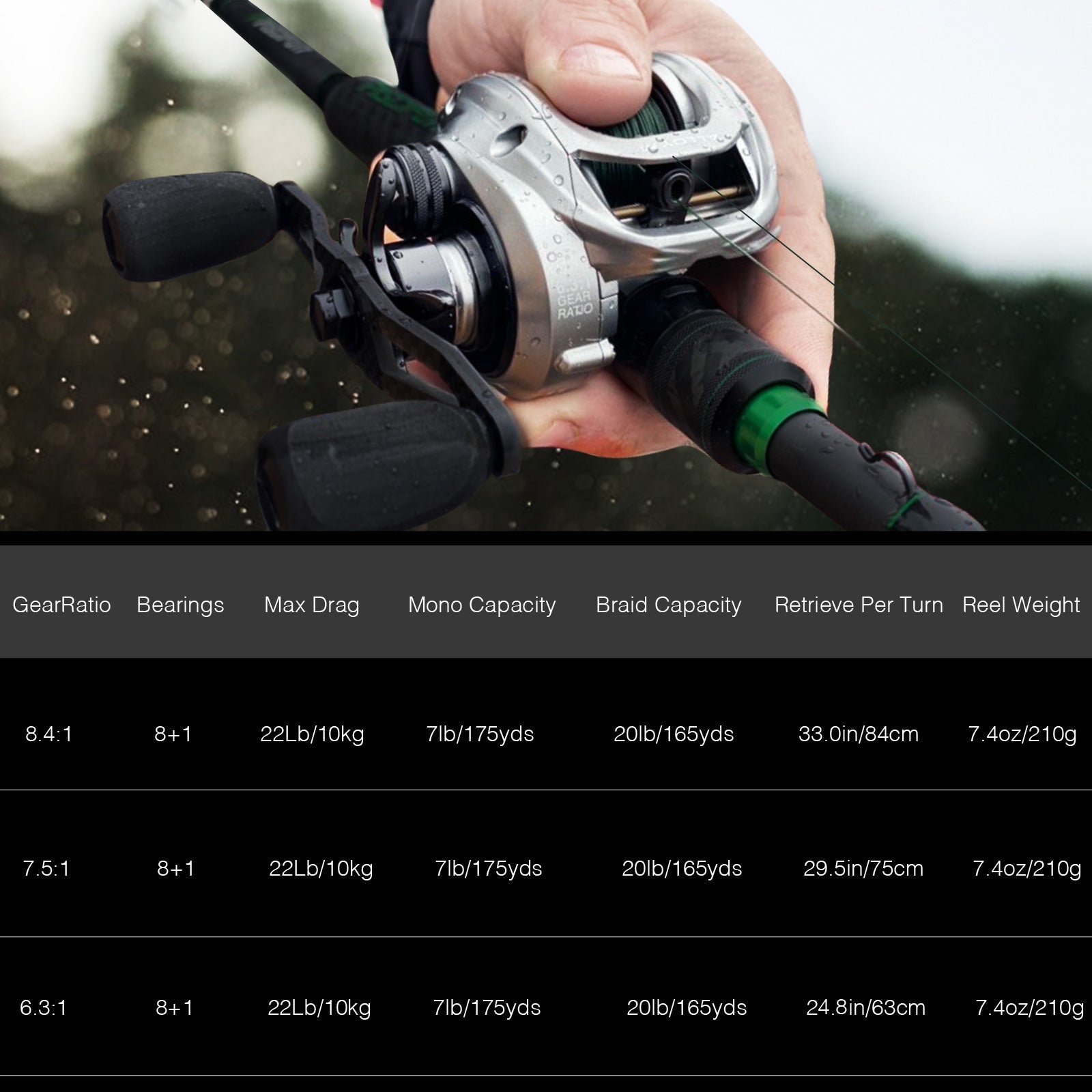 Piscifun Alloy M Low Profile Saltwater Baitcasting Reel