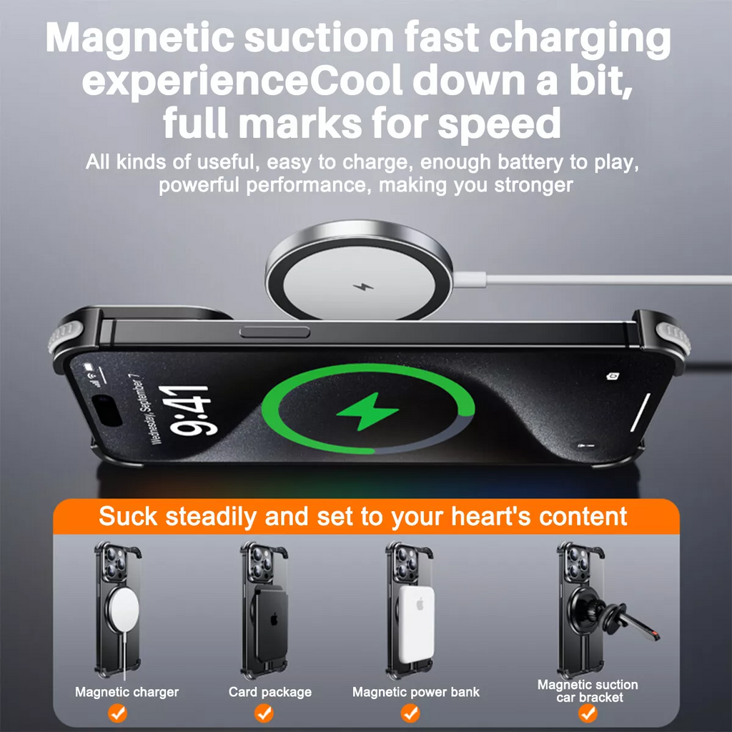 Quellio 钛合金 EvoBorder MagSafe 保护壳 适用于 iPhone