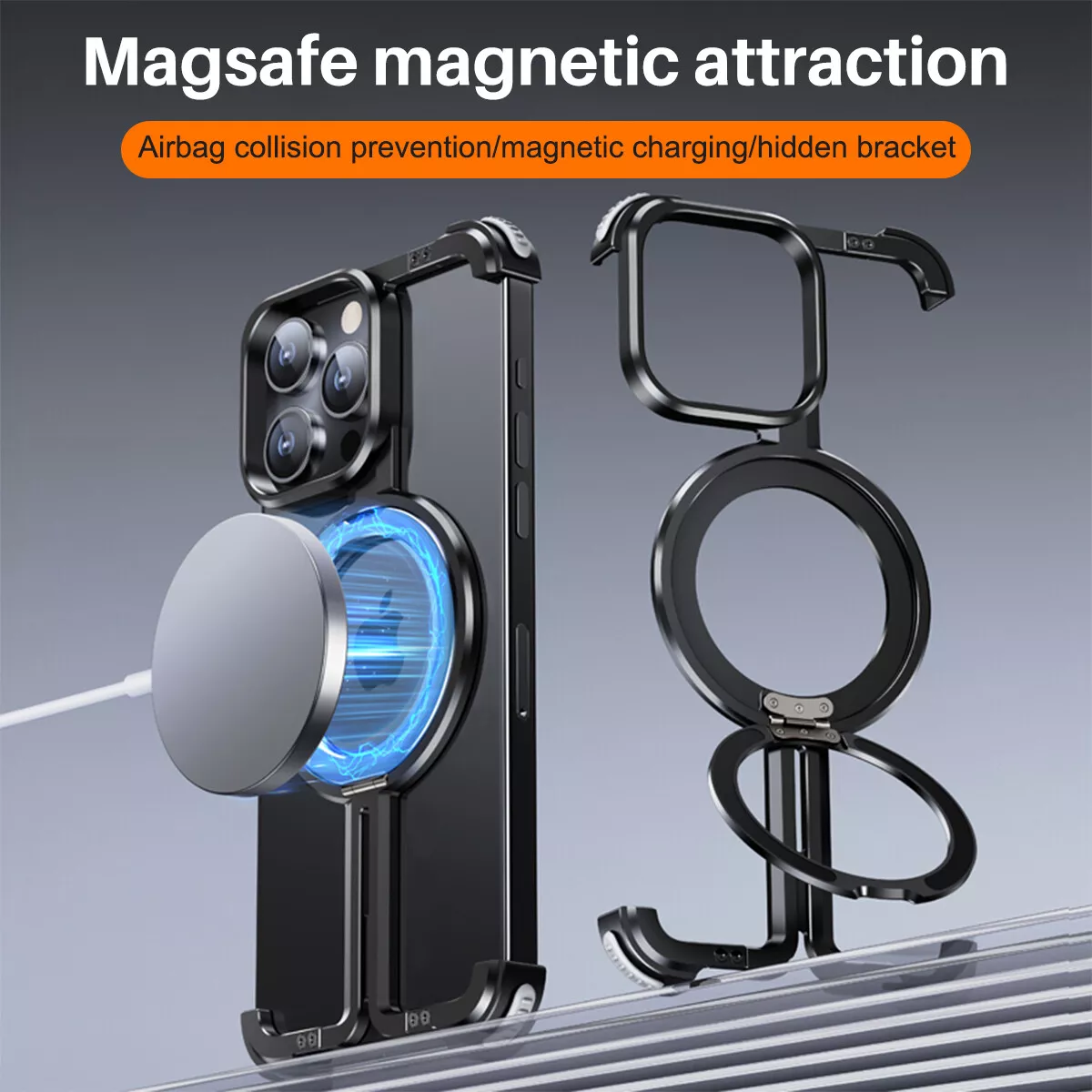 Quellio 钛合金 EvoBorder MagSafe 保护壳 适用于 iPhone