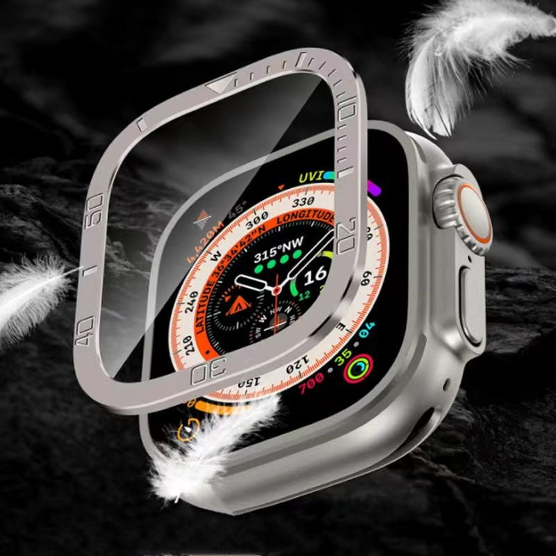 Vellon Vollflächiger gehärteter Glas-Schutz für Apple Watch Ultra 2 und Ultra