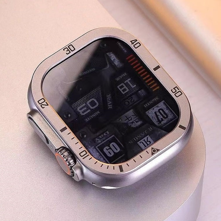 Vellon Vollflächiger gehärteter Glas-Schutz für Apple Watch Ultra 2 und Ultra