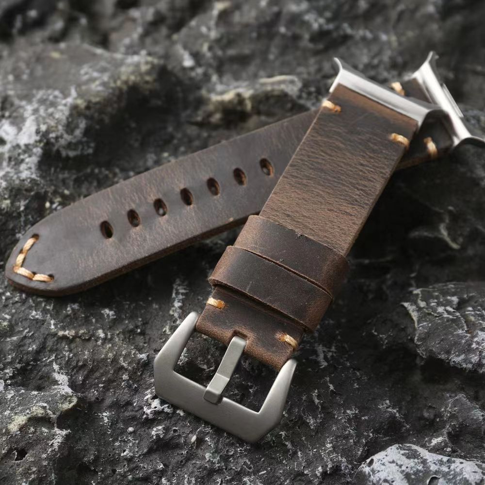 Ardentora Leather Band With Vintage Look For Samsung Watch Ultra