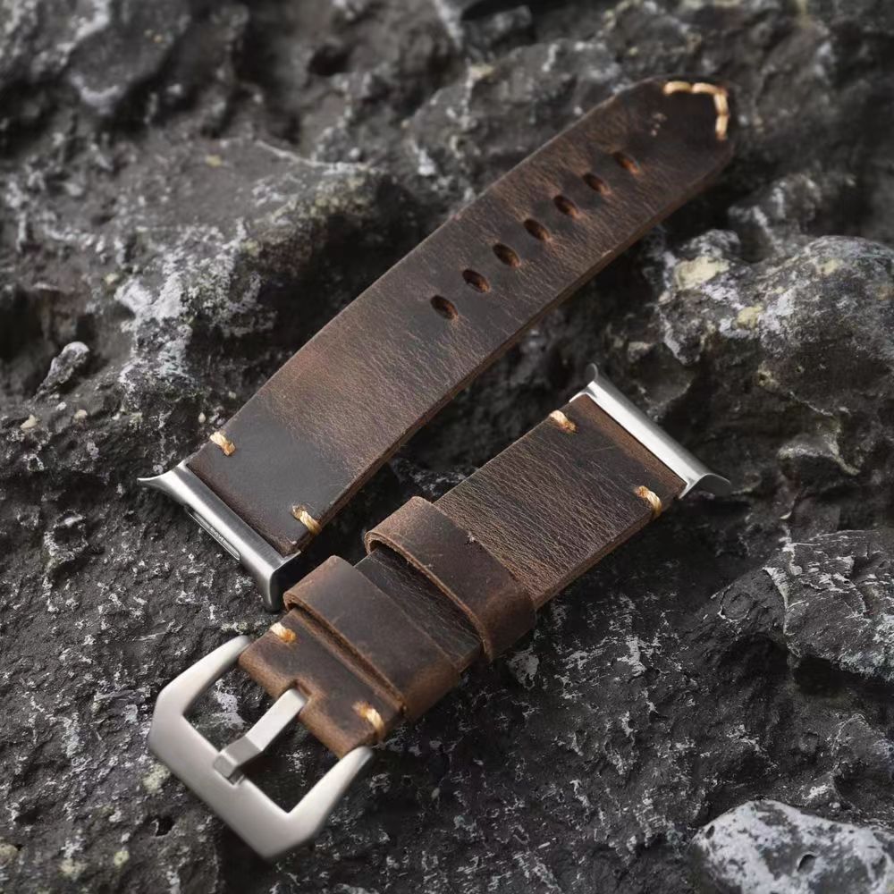 Ardentora Leather Band With Vintage Look For Samsung Watch Ultra