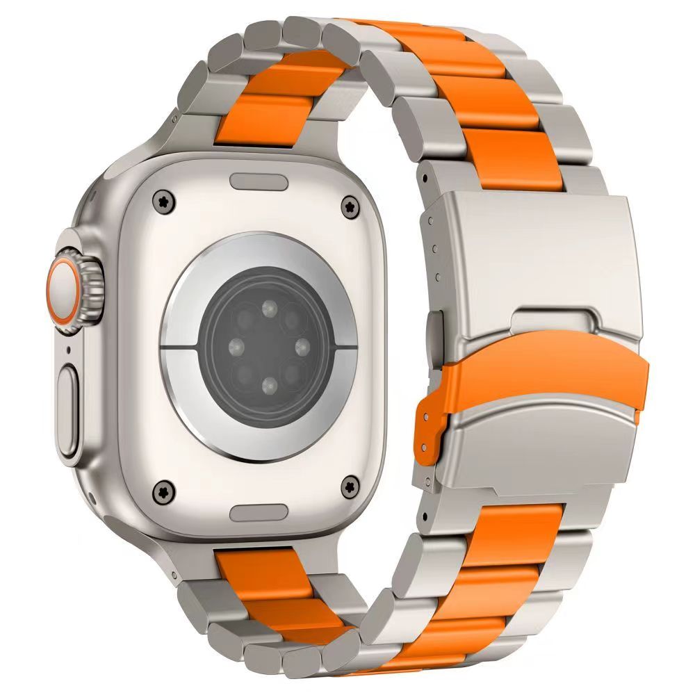 Kestrel 钛合金表带，配备增强安全扣，适用于 Apple Watch