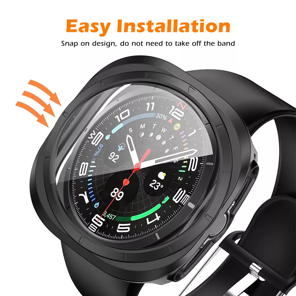 Orvalo All-Terrain Case With Tempered Glass For Samsung Galaxy Watch 47mm