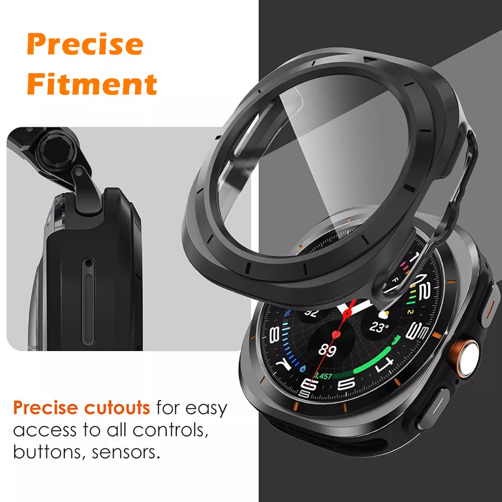 Orvalo All-Terrain Case With Tempered Glass For Samsung Galaxy Watch 47mm