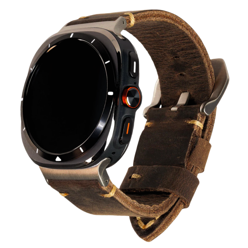 Ardentora Leather Band With Vintage Look For Samsung Watch Ultra