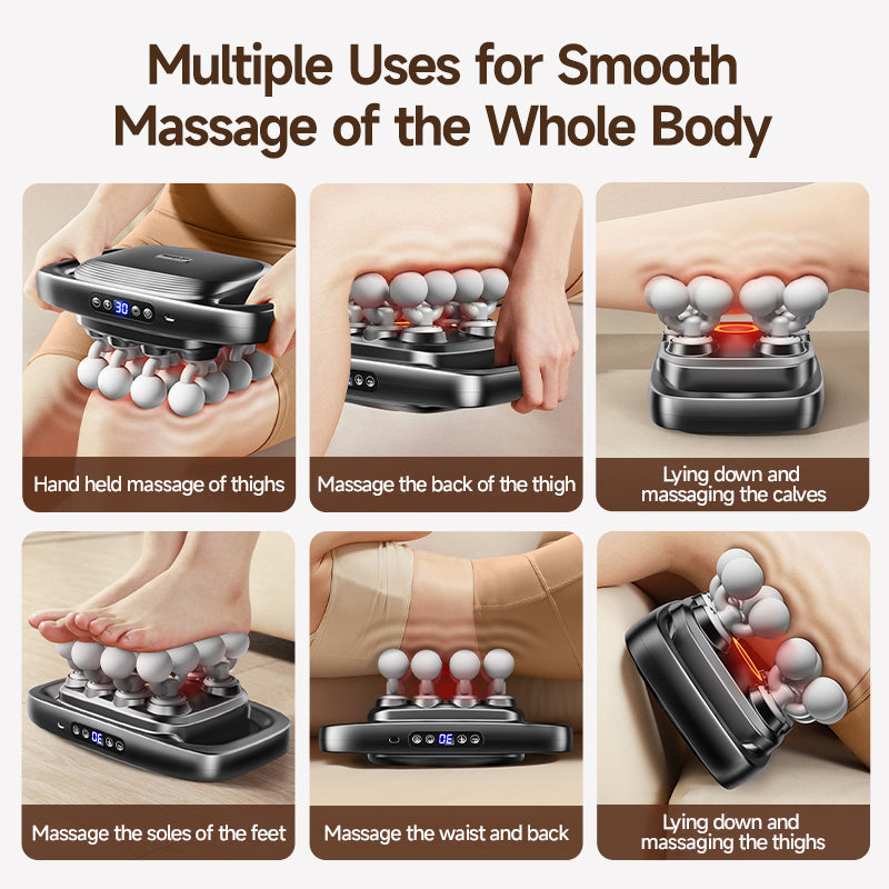 Body Reset – 20-Head Full-Coverage Massager with Red Light & Deep Percussion Relief