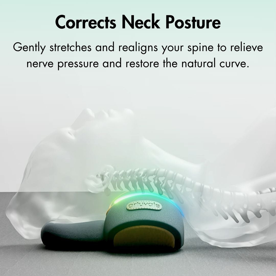 Heat And Vibration Neck Massager With Posture Support