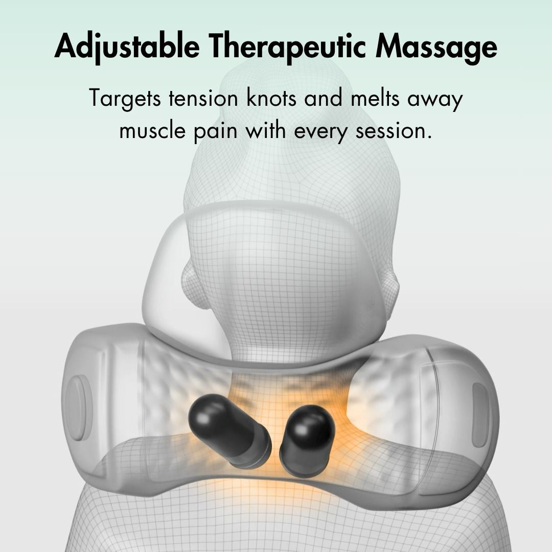 Heat And Vibration Neck Massager With Posture Support