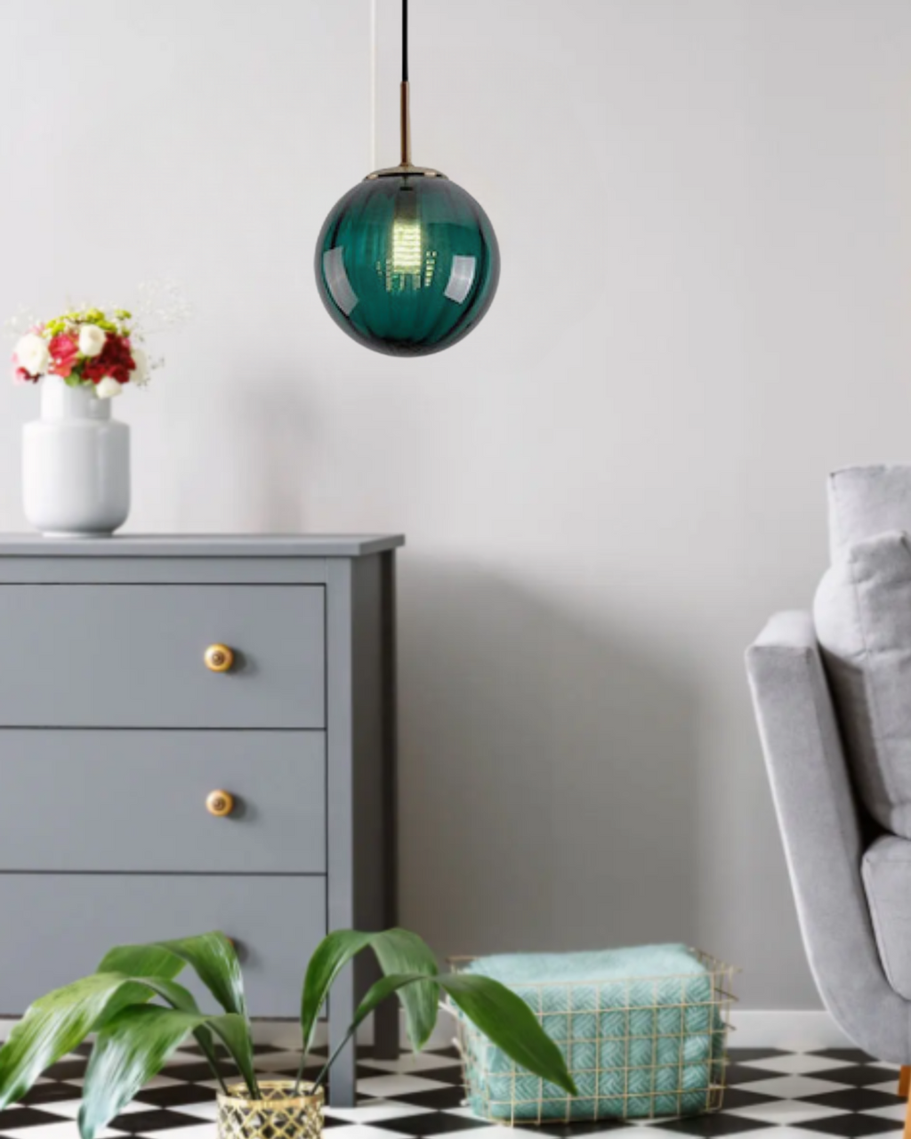 VeraLux Amber Glass Light With Subtle Vintage Glow For Any Ceiling