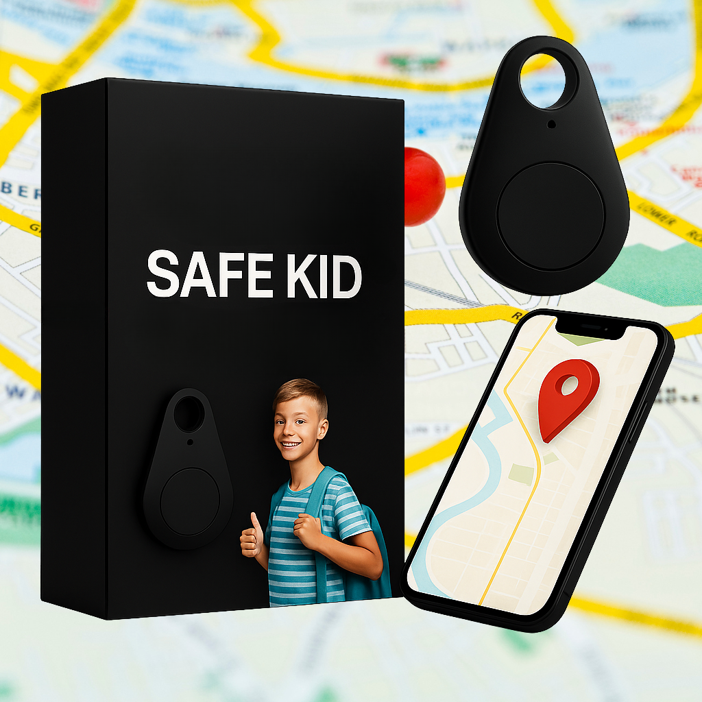 KidiSafe GPS Locator For Kids With Live Location And SOS Waterproof