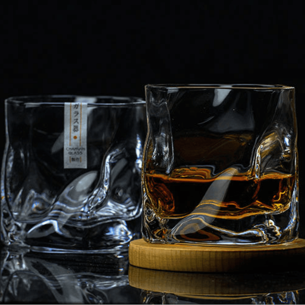 Kairo Glassworks Håndværker Edo Kiriko Whisky Krøllet Glas