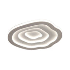 Lampada da soffitto acrilica ondulata AureliaWave con LED bianco caldo