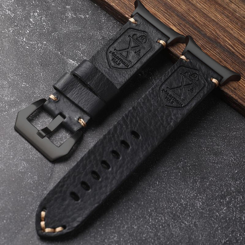 Ardentora Leather Band With Vintage Look For Samsung Watch Ultra
