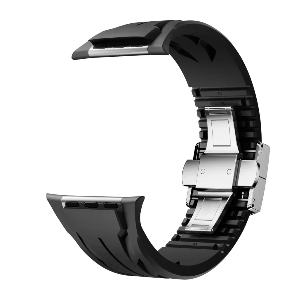 Pulseira de Borracha Liora FKM com Fivela Borboleta para Apple Watch