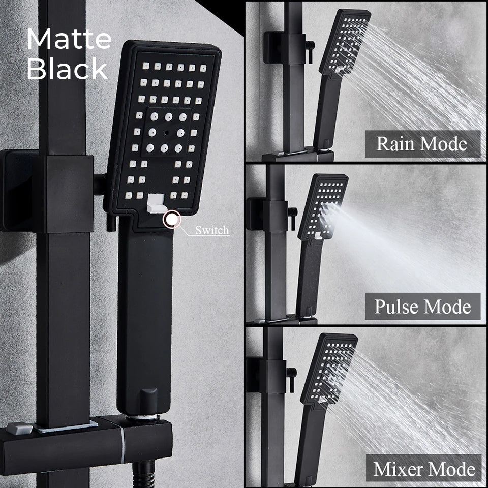 Nyra Dual Mixer Shower System With Handheld Rain Spray