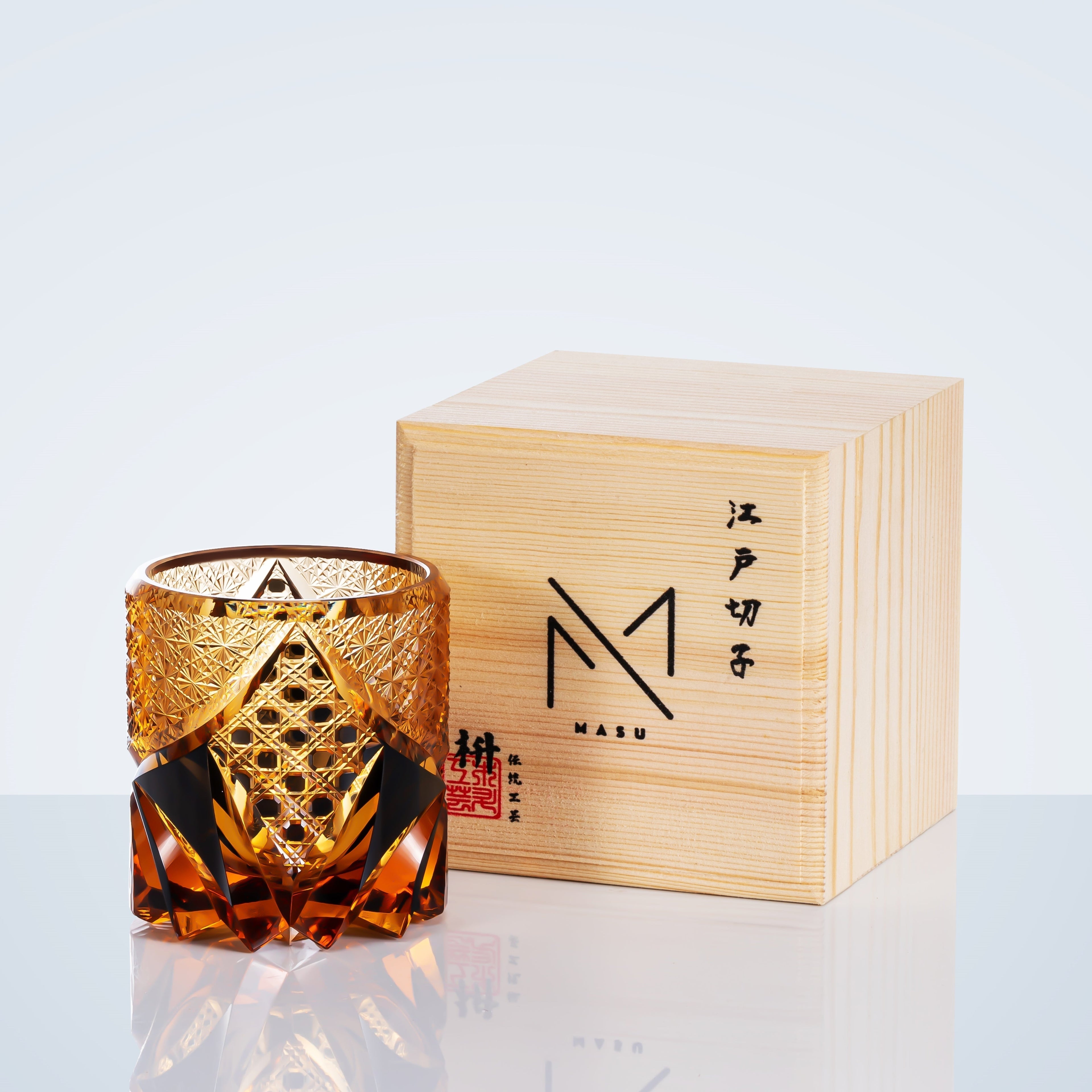 Kirei Whisky Glass By Dark Knight In A Premium Wooden Box