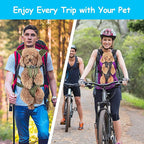 Borsa porta cane LumaTrail con vista frontale per avventure all'aperto