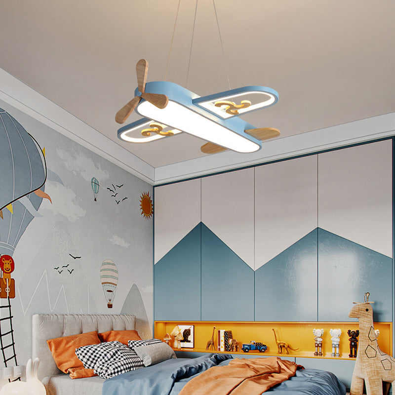 LumaPlane Whimsical LED Airplane Pendant Lamp For Kids Rooms