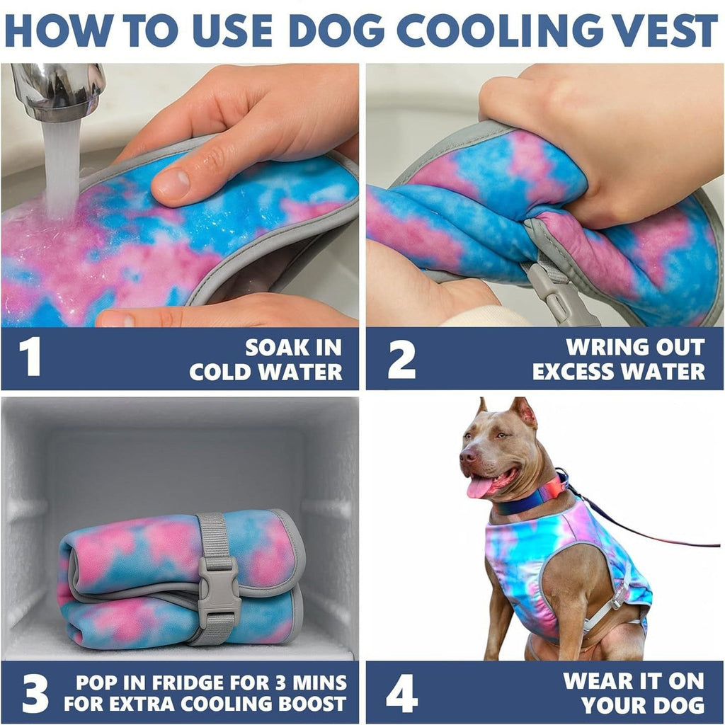 Dog Cooling Vest With UV Protection, Breathable Lightweight For All Breeds S-XXL