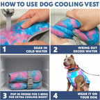 Dog Cooling Vest With UV Protection, Breathable Lightweight For All Breeds S-XXL