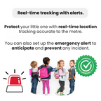 KidiSafe GPS-Tracker für Kinder mit Live-Standort und SOS, wasserdicht