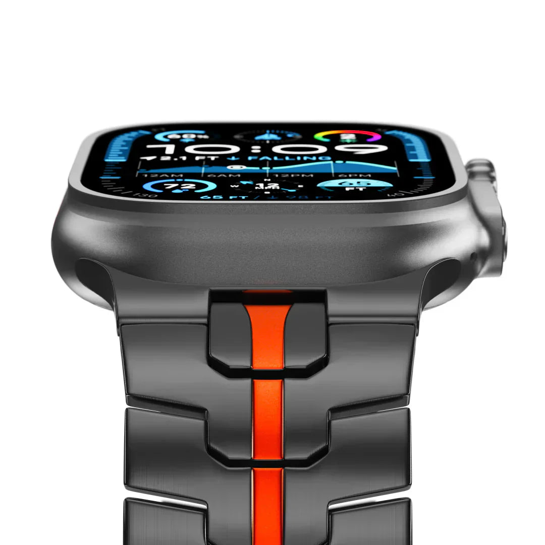 Tali Titanium Aurex Ringan Gred Dua Titanium Tahan Lama Serasi Dengan Apple Watch