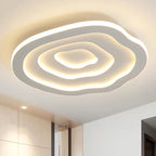 Lampada da soffitto acrilica ondulata AureliaWave con LED bianco caldo