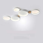 NovaLumen White Gray Metal Ceiling Light Modern Decor